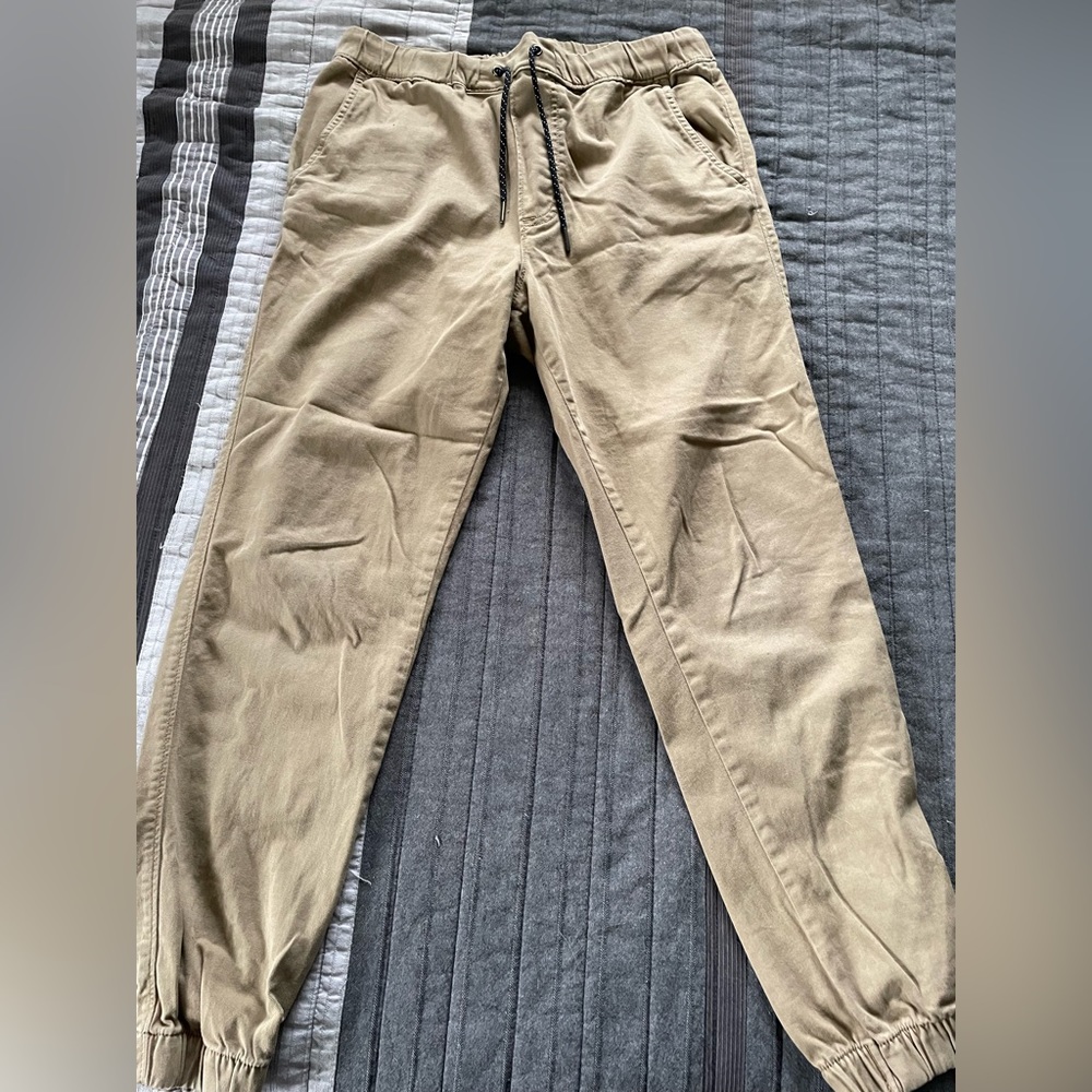 Urban Pipeline Joggers Khaki Pants Drawstring Cotton Quality Men’s Small